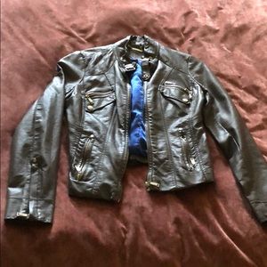 Faux leather jacket